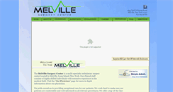 Desktop Screenshot of melvillesurgerycenter.com